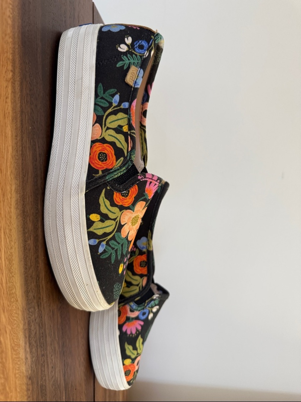 Rifle Paper Co. x Keds Collab Double Decker Slip-On Sneakers - Picture 3 of 6